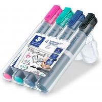 Staedtler Lumocolor Flipchart 356 Pack de 4 Marcadores Permanentes