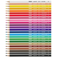 Milan Pack de 24 Lapices Triangulares Acuarelables + Pincel, Mina 2.9mm