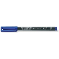 Staedtler Lumocolor Permanent 313 Rotulador Permanente de Punta Fina, Trazo 0.4mm, Azul