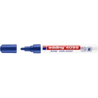 Edding 4095 Rotulador de Tiza Liquida, Trazo 2-3mm, Olor Neutro, Azul