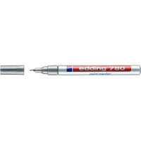 Edding 780 Rotulador Permanente de, Trazo 0.8mm, Seca rápido, Plata