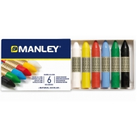 Manley Pack de 6 Ceras Blandas de Trazo Suave
