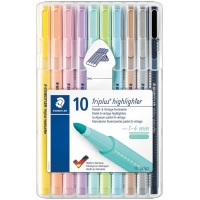 Staedtler Triplus Textsurfer 362 Pack de 10 Marcadores Fluorescentes, Trazo 1-4mm, Colores Surtidos