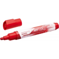 Bic Velleda Liquid Ink Marcador para Pizarra, Punta Media, Trazo 2.3mm, Tinta Liquida con Base de Alcohol, Rojo