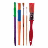 Apli Kids Paint & Fun Pack de 5 Pinceles, Medidas y Colores Surtidos