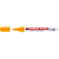 Edding 4095 Rotulador de Tiza Liquida, Trazo 2-3mm, Olor Neutro, Naranja Neon