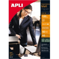 Apli Papel Fotografico Matt A3 120g 50 Hojas
