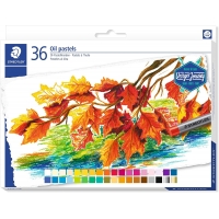 Staedtler Pasteles al Oleo 2420 Pack de 36 Ceras Blandas, Muy brillantes