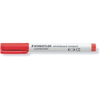Staedtler Lumocolor 341 Marcador para Pizarra Blanca, Punta Biselada 1, 2mm, Rojo
