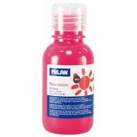 Milan Botella de Tempera 125ml Color Rosa Fluorescente