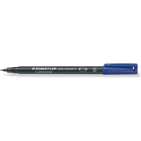 Staedtler Lumocolor Permanent 313 Rotulador Permanente de Punta Fina, Trazo 0.4mm, Azul