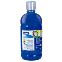 Milan Botella de Pintura para Dedos 500ml Color Azul