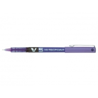 Pilot Boligrafo de Tinta Liquida V5 HI-Tecpoint Rollerball, Punta Fina de Aguja 0.5mm, Trazo 0.3mm, Violeta