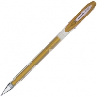 Uni-ball Signo Noble Metal Gel, Punta de Acero Inoxidable 0.8 mm, Trazo 0.50 mm, Tinta Gel, Oro