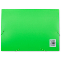 MKtape Carpeta de Solapas, Cierre de Gomas, Folio, Verde Fluor