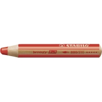 Stabilo Woddy 3 en 1 Pack de 18 Lapices de Colores + Sacapuntas + Pincel Nº 8, Lapiz de Color, Cera y Acuarela
