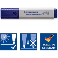 Staedtler Textsurfer Classic 364 Pack de 4 Marcadores Fluorescentes, Secado Rapido, Trazo 1-5mm, Colores Surtidos
