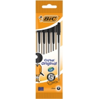 PACK 5 Bic Cristal Original, Punta 1.0mm, Trazo 0.4mm, Negro