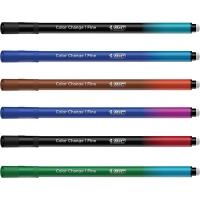 Bic Intensity Colour Change Pack de 6 Rotuladores, TecnologIa de Cambio de Color, Punta Fina de 0.4mm