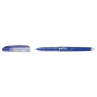 Pilot Boligrafo de gel borrable Frixion Point, Punta fina de aguja 0.5mm, Trazo 0.25mm, Grip, Azul