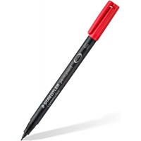 Staedtler Lumocolor Permanent 313 Rotulador Permanente de Punta Fina, Trazo 0.4mm, Rojo