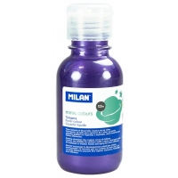 Milan Botella de Tempera 125ml Color Violeta Metalizado