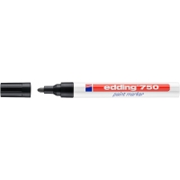 Edding 750 Rotulador Permanente, Trazo 2-4mm, Seca rápido, Negro