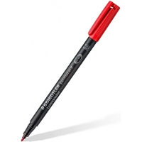 Staedtler Lumocolor 317 Rotulador Permanente, Punta Media Redonda, Trazo 1mm, Rojo