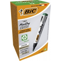 Bic Marking 2000 Ecolutions Rotulador Permanente, Tinta base alcohol, Seca rápido, Verde