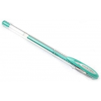Uni-ball Signo Noble Metal Gel, Punta de Acero Inoxidable 0.8 mm, Trazo 0.50 mm, Tinta Gel, Verde Metalizado
