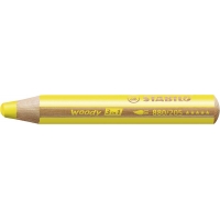 Stabilo Woddy 3 en 1 Pack de 6 Lapices de Colores, Lapiz de Color, Cera y Acuarela, Todo en Uno, Mina XXL 10mm