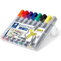 Staedtler Lumocolor Flipchart 356 Pack de 8 Marcadores Permanentes