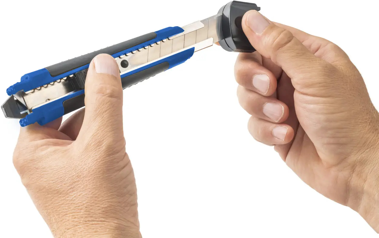 Dahle 10875 Allround Cuter con Cuchilla de 18mm, Bloqueo automatico, Guia Metalica