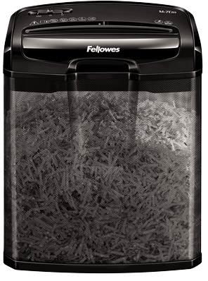 Fellowes M-7CM Destructora de Papel Manual Corte en Particulas, Destruye hasta 7 Hojas, 13L