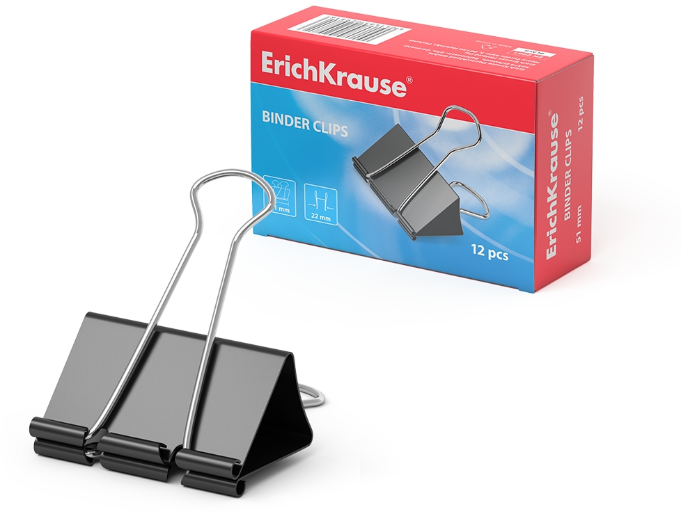 Erichkrause Pinzas de 51mm. Caja 12 uds