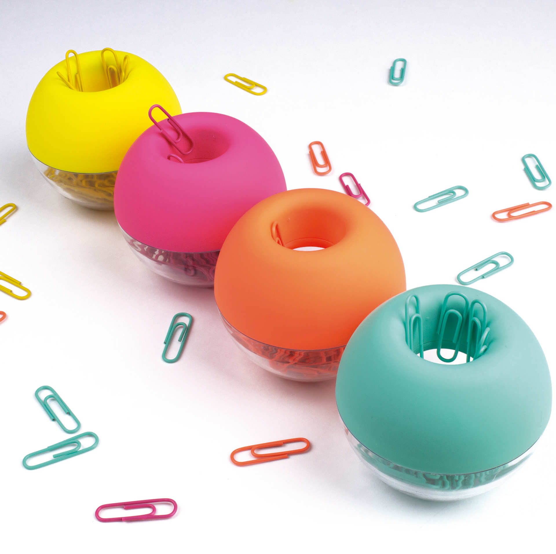 Apli Portaclips Fluor Collection Dispensador de Clips 70x60 mm Tapa Magnetica
