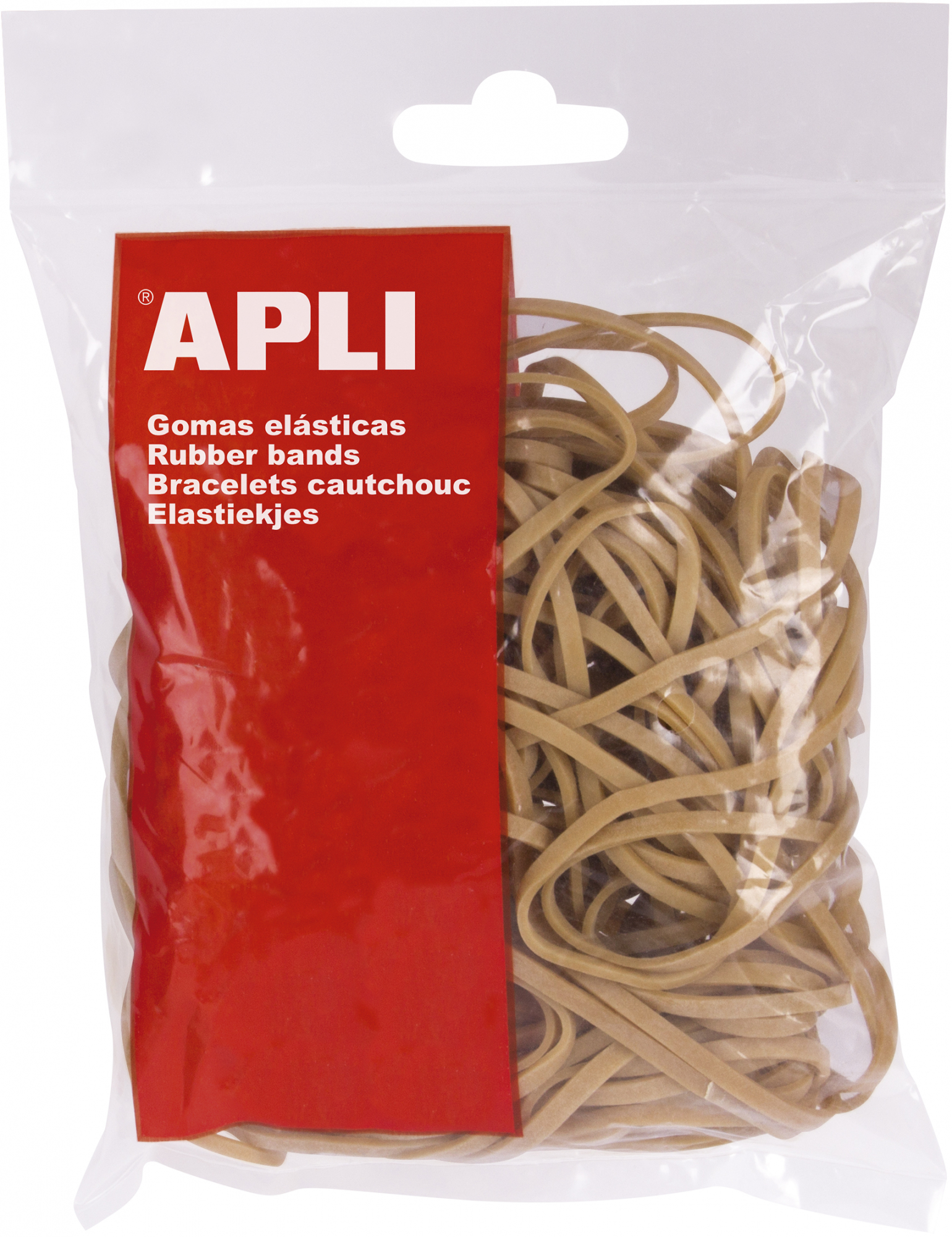 Apli Gomas Elasticas de 20cm. Bolsa de 100gr
