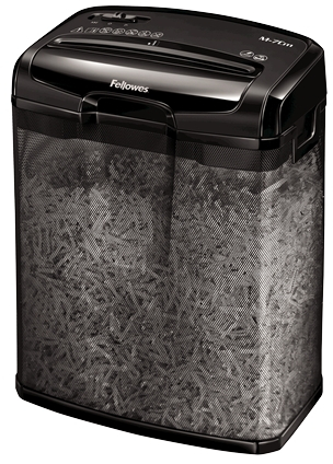 Fellowes M-7CM Destructora de Papel Manual Corte en Particulas, Destruye hasta 7 Hojas, 13L