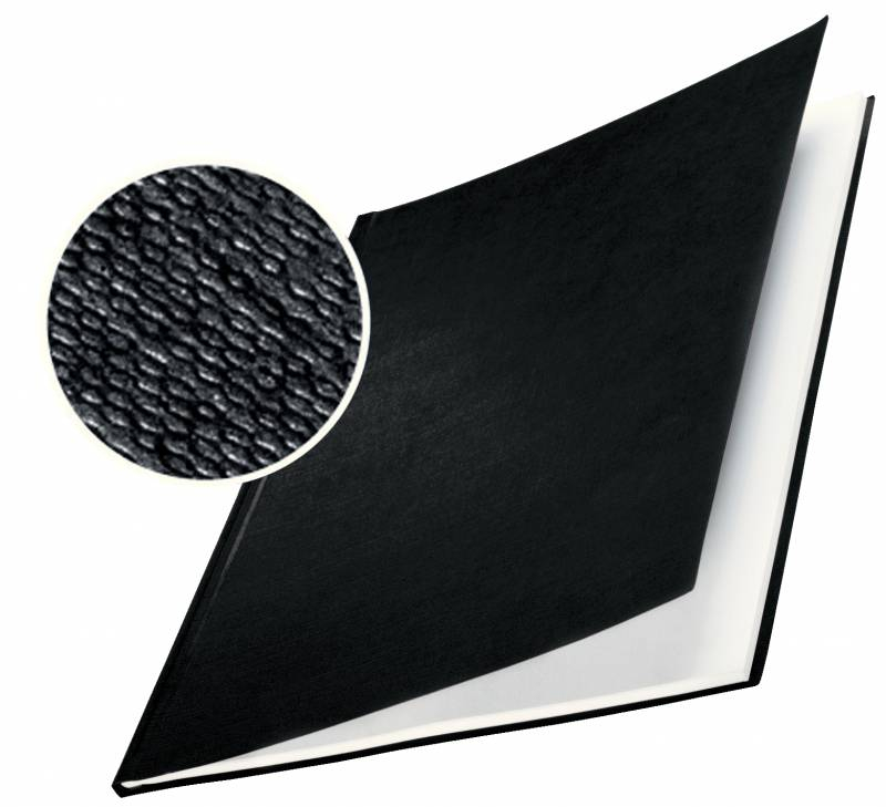 Leitz Tapas Rigidas Impressbind 7,0mm Estructura de Lino Encuadernacion de Alta Calidad Negro