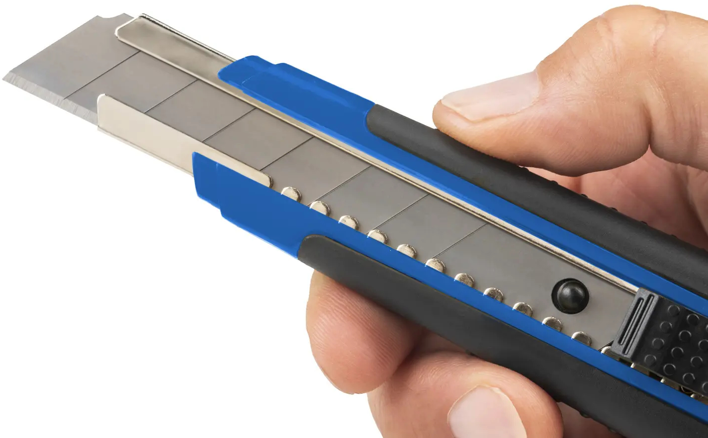 Dahle 10875 Allround Cuter con Cuchilla de 18mm, Bloqueo automatico, Guia Metalica