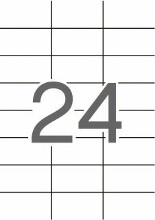 Apli Etiquetas Translucidas (Resistentes Intemperie) 70x37 mm. 20 Hojas A4