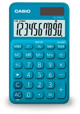 Casio SL310UC Calculadora de Bolsillo, 10 Digitos
