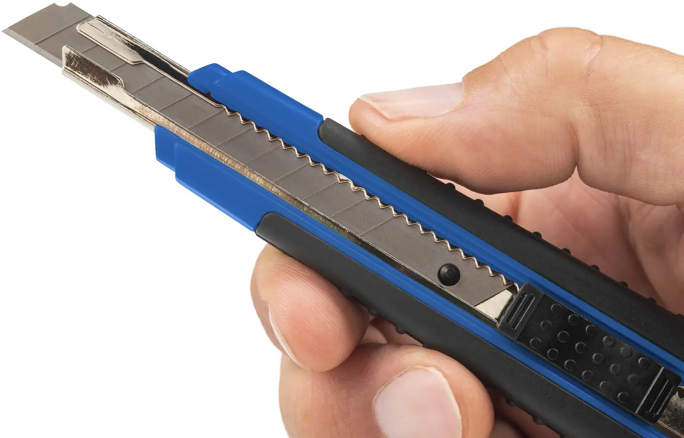 Dahle 10870 Allround Cuter con Cuchilla de 9mm, Bloqueo automatico, Guia Metalica
