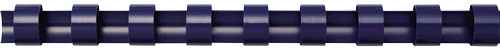 Fellowes Pack de 100 Canutillos de Plastico 6mm, Hasta 20 Hojas , Azul