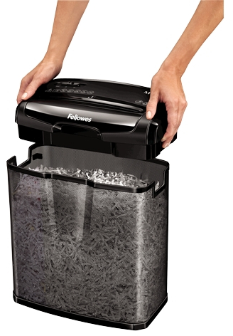 Fellowes M-7CM Destructora de Papel Manual Corte en Particulas, Destruye hasta 7 Hojas, 13L