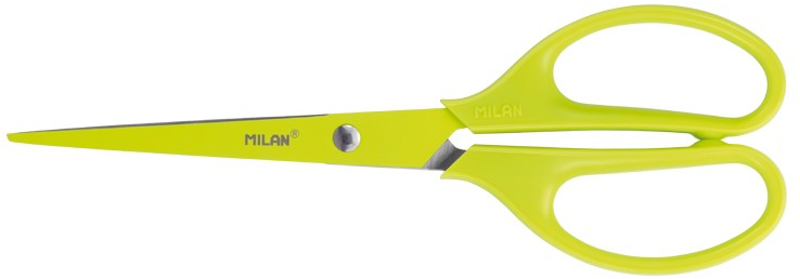 Milan Tijeras Oficina Acid de 17cm. Amarilla