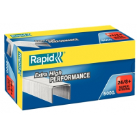 Rapid Super Strong Caja de 5000 Grapas 24/8+, Hasta 50 Hojas, Superreforzadas, Patilla de 8,5mm