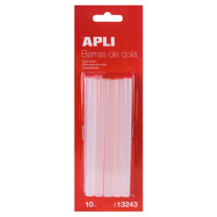 Apli Pack de 10 Barras de Cola Termofusible diametro 7,5mm x 10cm