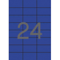 Apli Etiquetas Azules Permanentes 70x37 mm. 20 Hojas A4