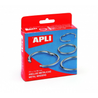 Apli Pack de 10 Anillas Metalicas Articuladas diametro 46 mm